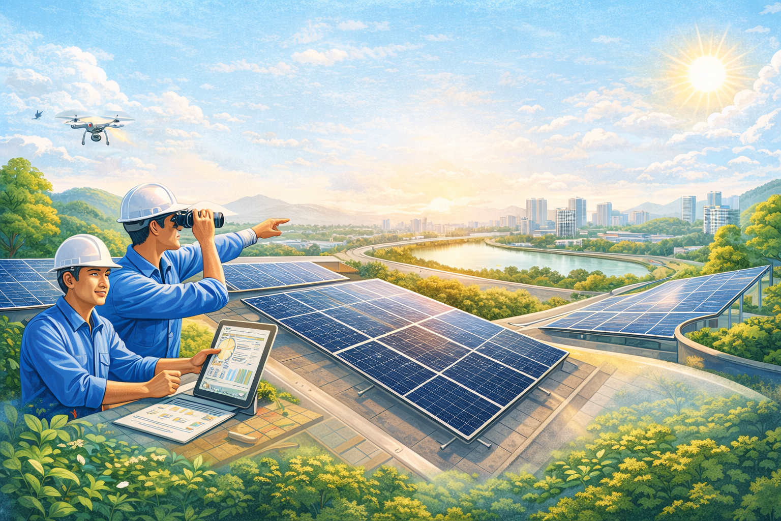 8 bước triển khai một dự án EPC điện mặt trời