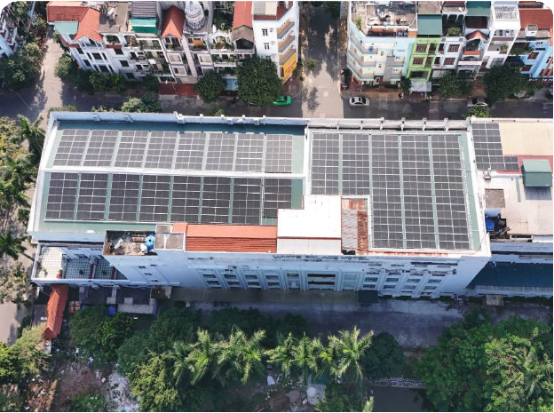 Điện mặt trời áp mái Khách sạn White Palace